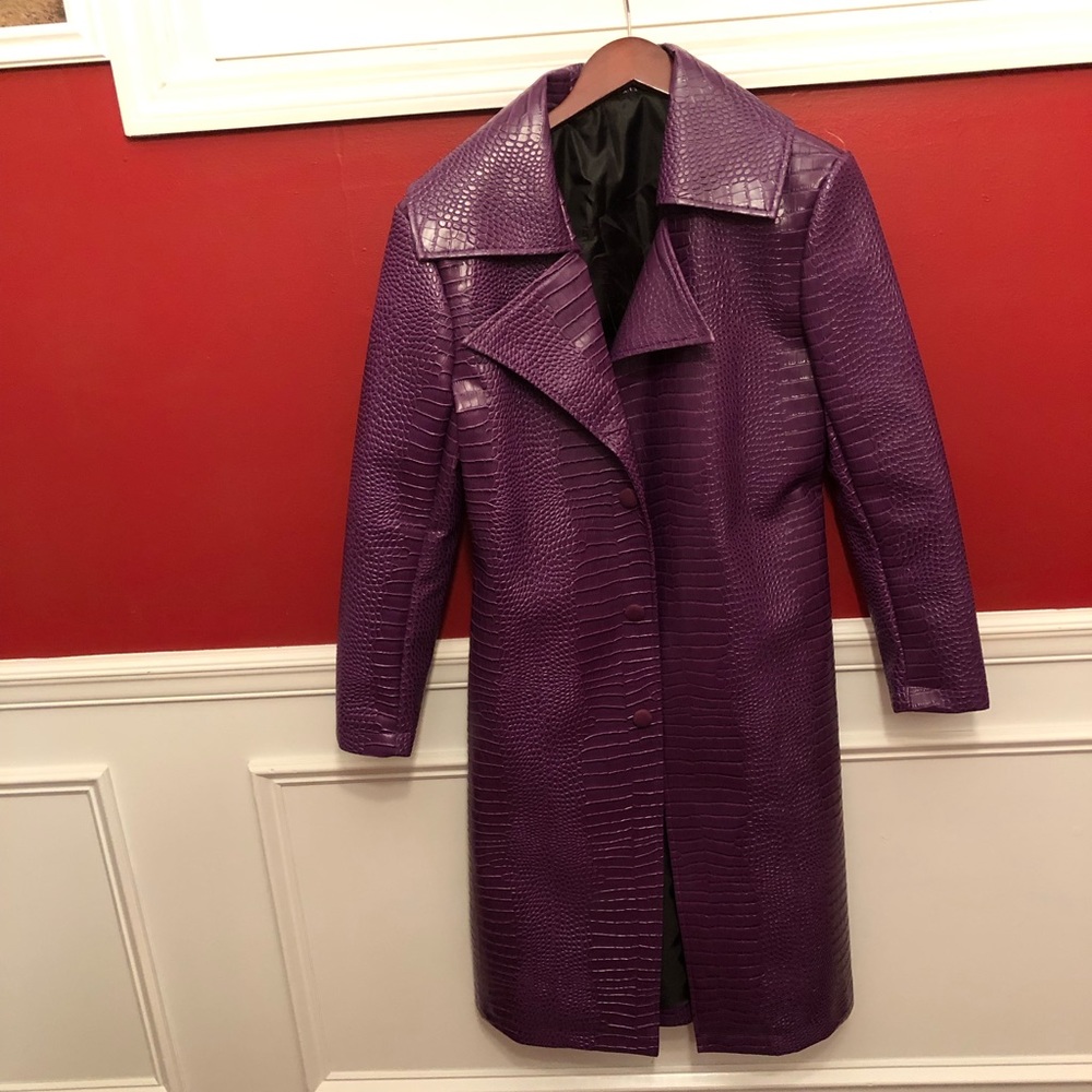 Purple Alligator Coat